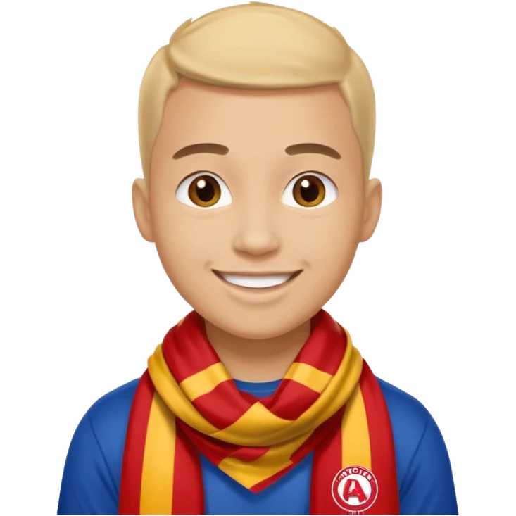 sports Fan with Team Scarf emoji