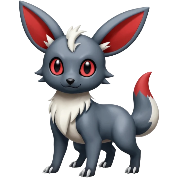 Umbreon-Poochyena-Absol-Minccino-Zangoose-fusion-hybrid-creature  emoji