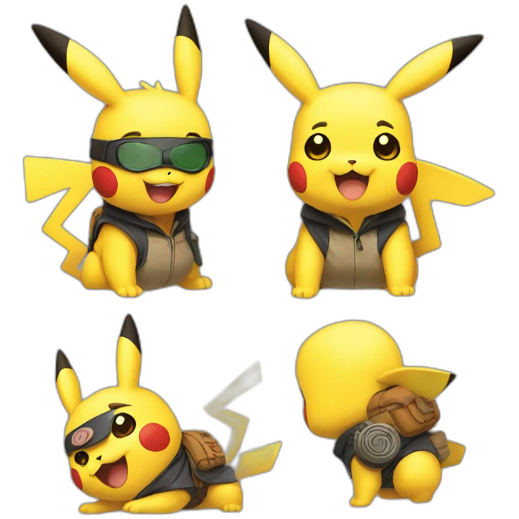 Pikachu Naruto emoji