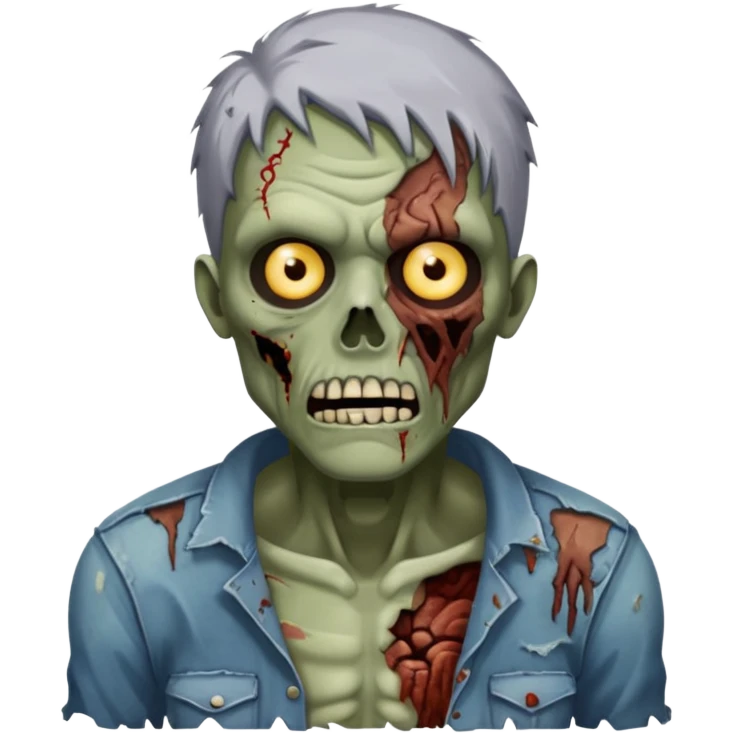 zombie half emoji