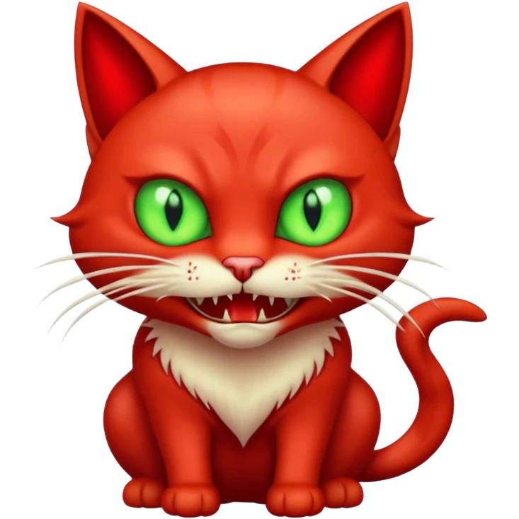  red vampire cat emoji