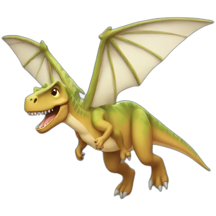 dinosaur flies emoji