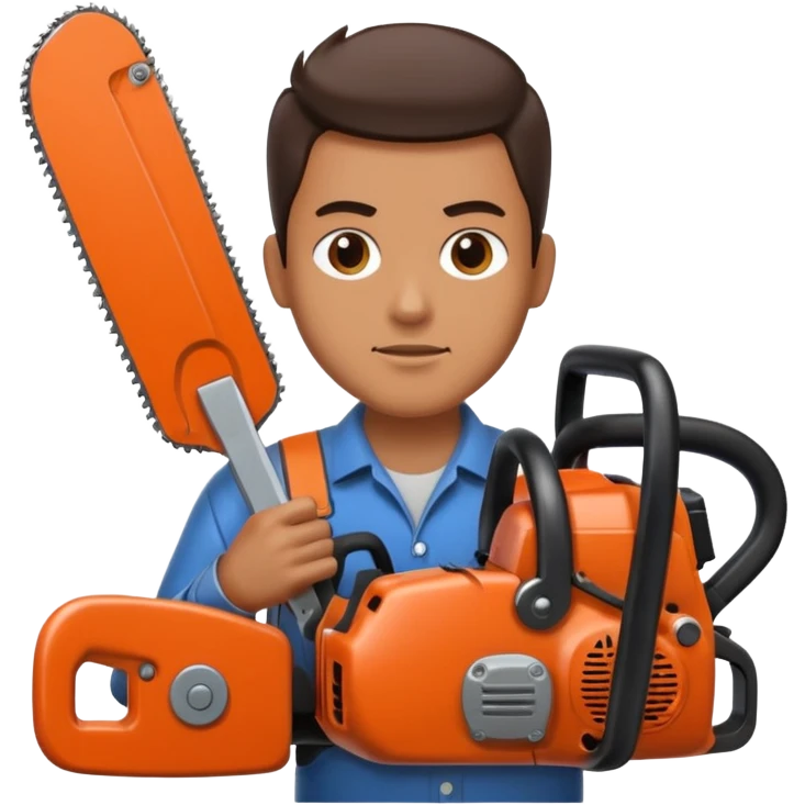man with a chainsaw emoji