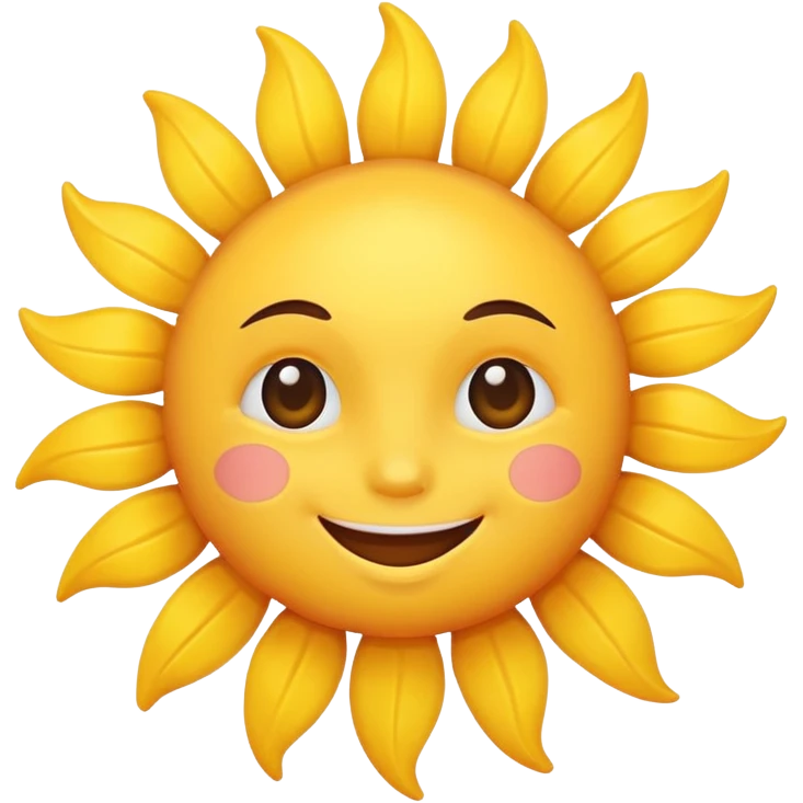 Cute Sun shine  emoji