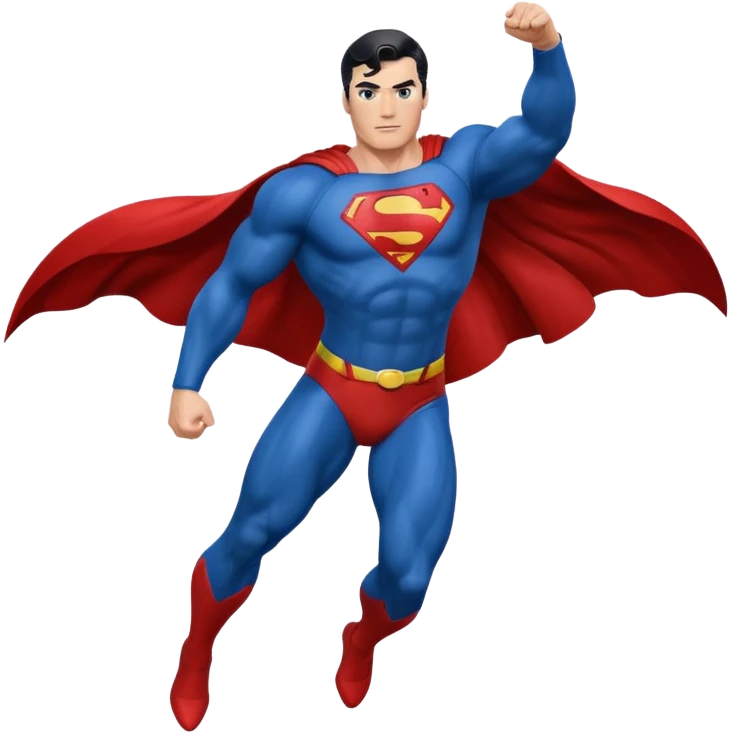Superman fly emoji