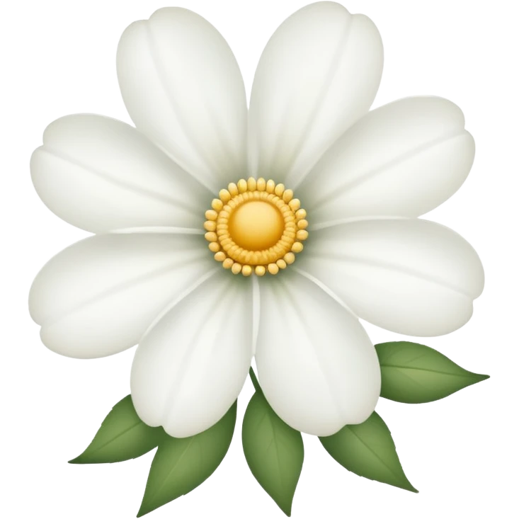 Flor blanca de sentido pésame emoji