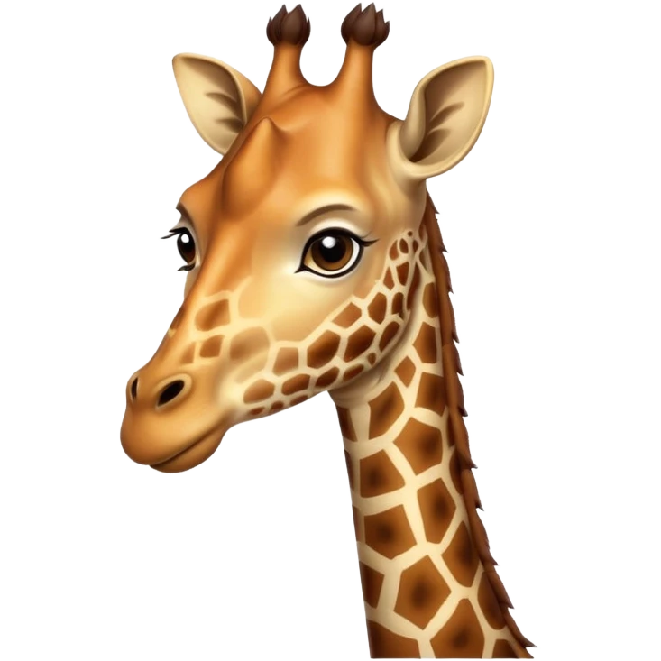 Mor zürafa emoji