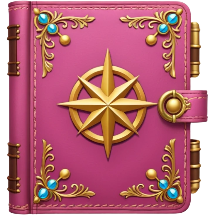 pink spell book emoji