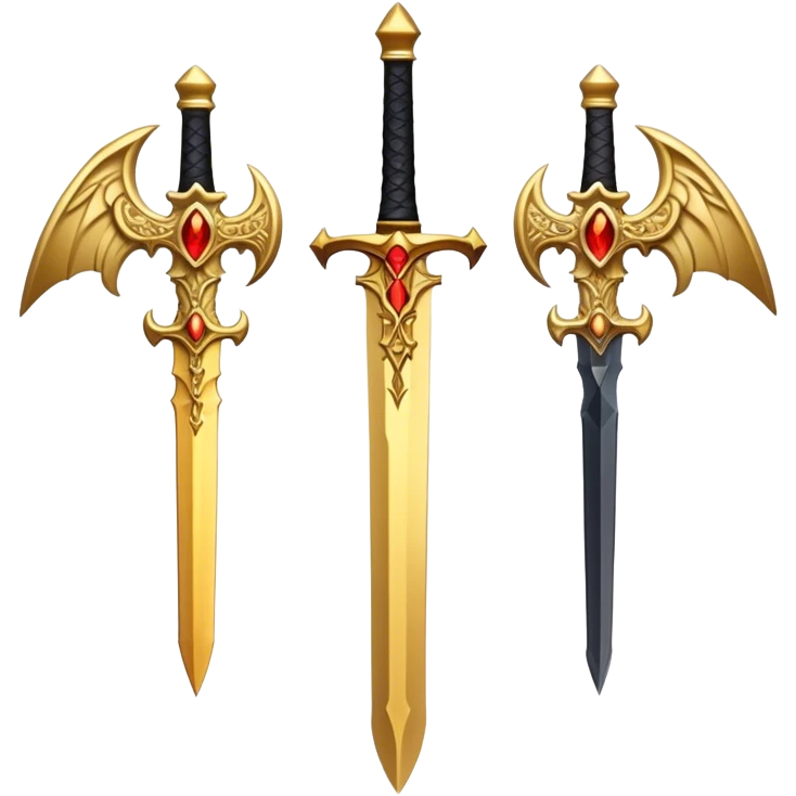 Angel x devil sword  emoji