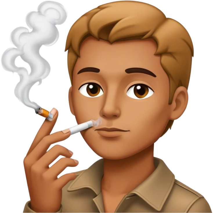 Visage et fumer emoji