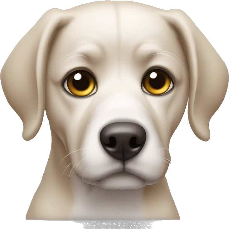 cachorro cego de um olho emoji