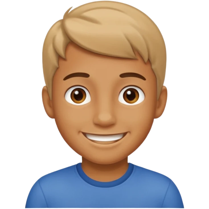 Boy saying 67 emoji