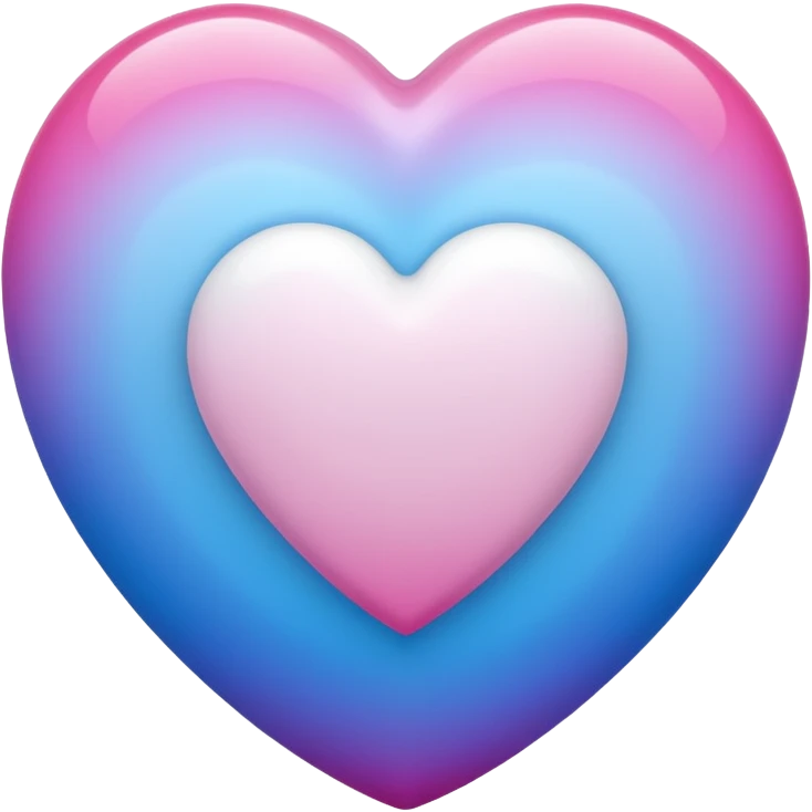 white heart with a gradient emoji