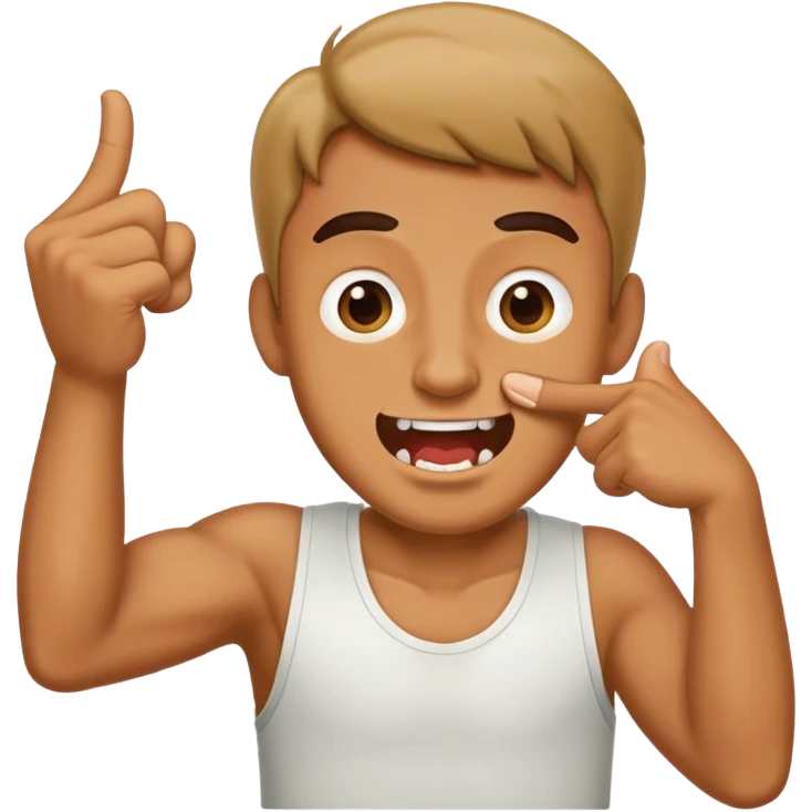 man making biting gesture  emoji