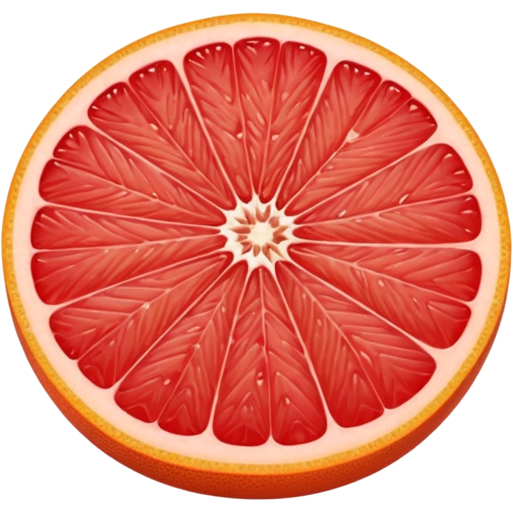 red grapefruit emoji