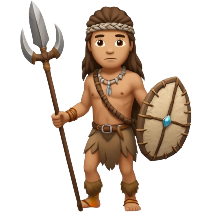 a stone age man walking full view  emoji