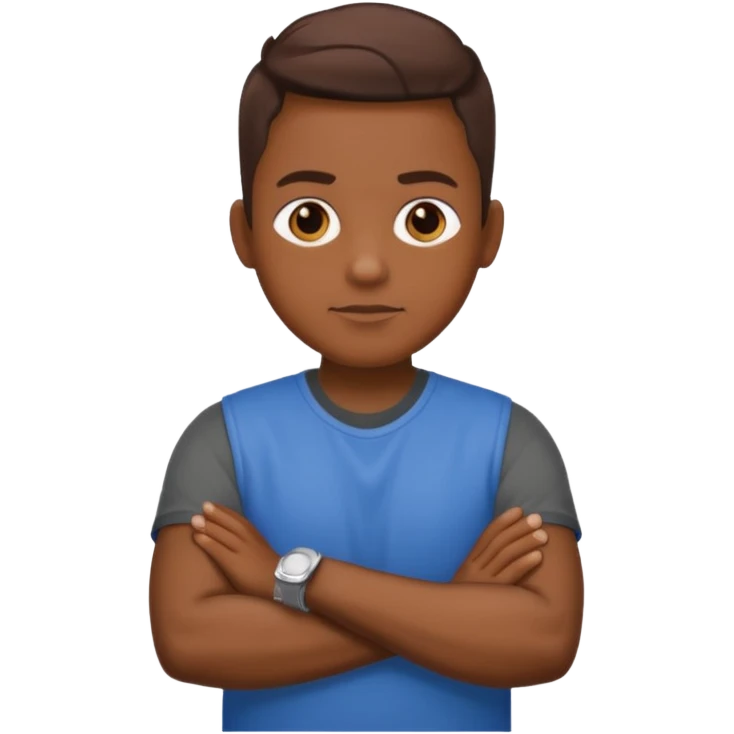 le rappeur bigflo qui croise les bras emoji