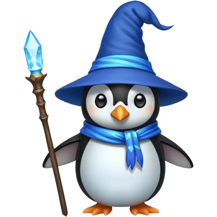 Penguin Wizard emoji