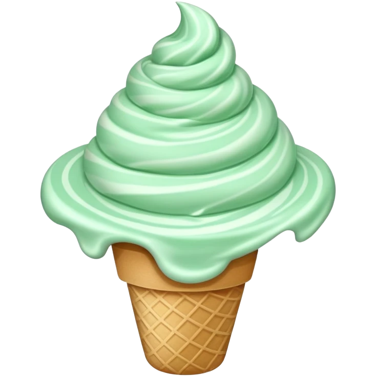 peppermint ice cream emoji