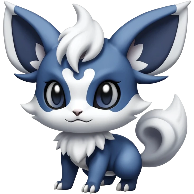 Meowstic-Absol-Minccino-Pokémon-Fakémon-creature emoji | AI Emoji Generator