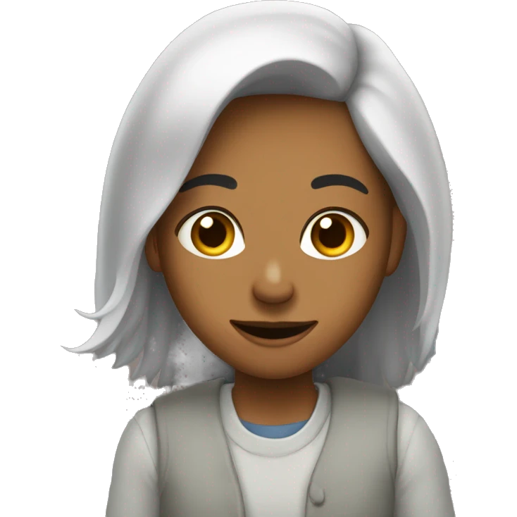 Девочка с косичками грузинка  emoji