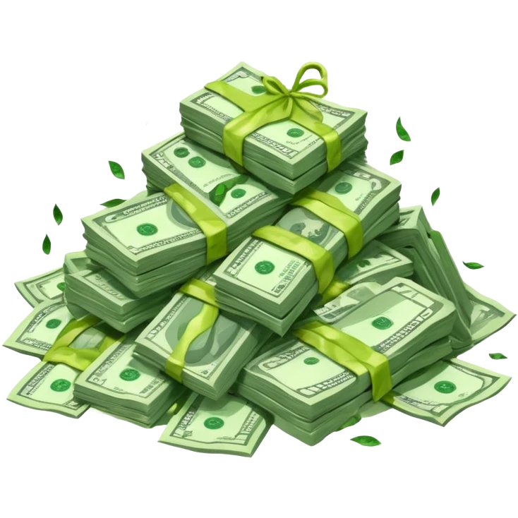 Melting money emoji