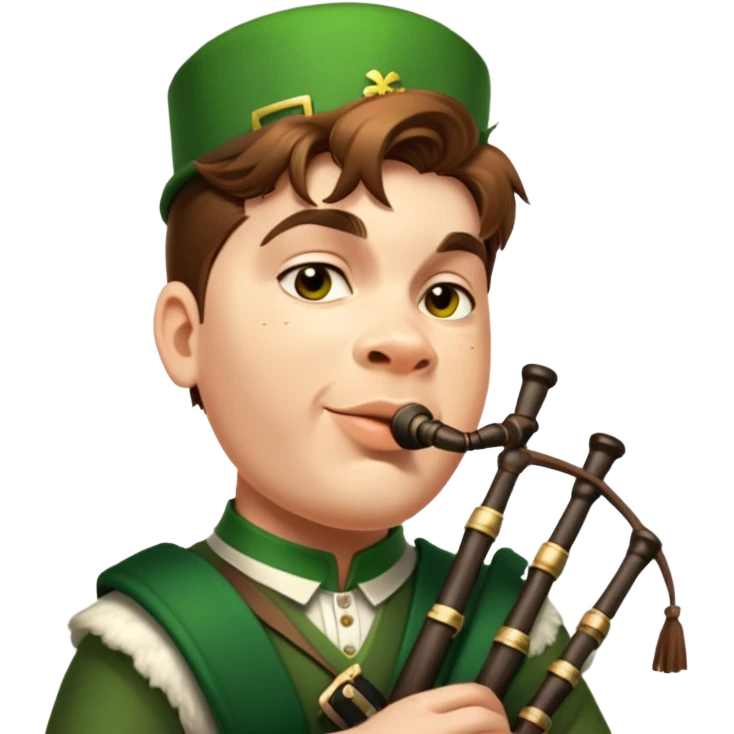 Green Bagpiper emoji
