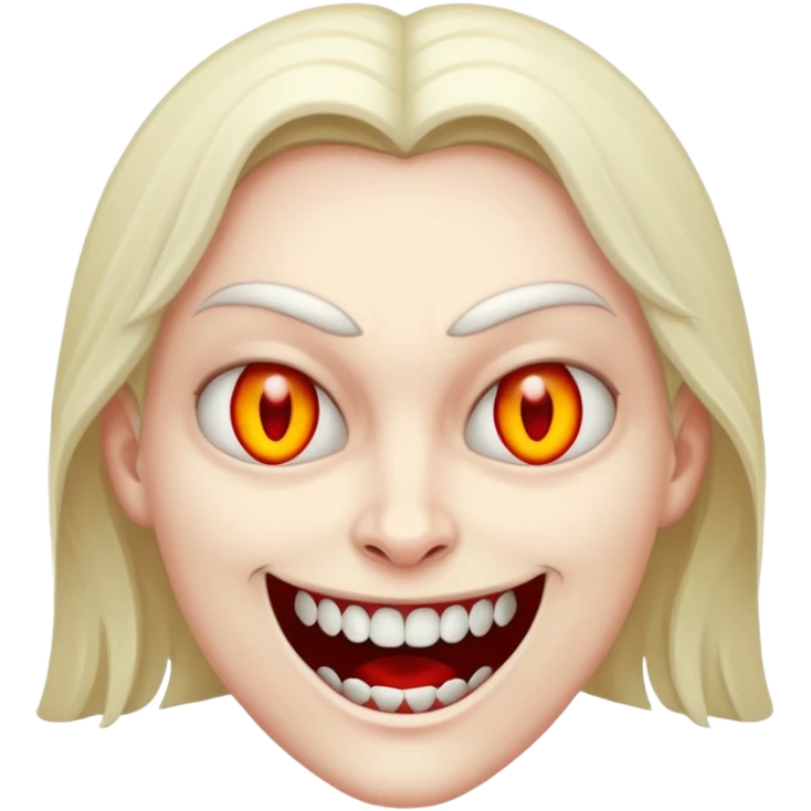 Evil smile emoji