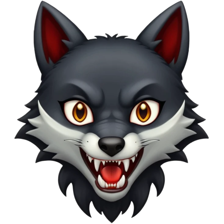 A vampire wolf emoji