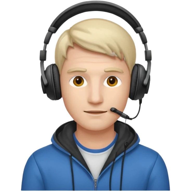 Man with over-ear headphones emoji