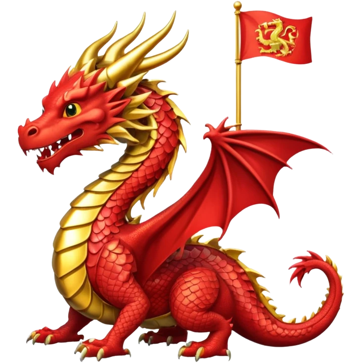 A draconic nation represent emoji emoji