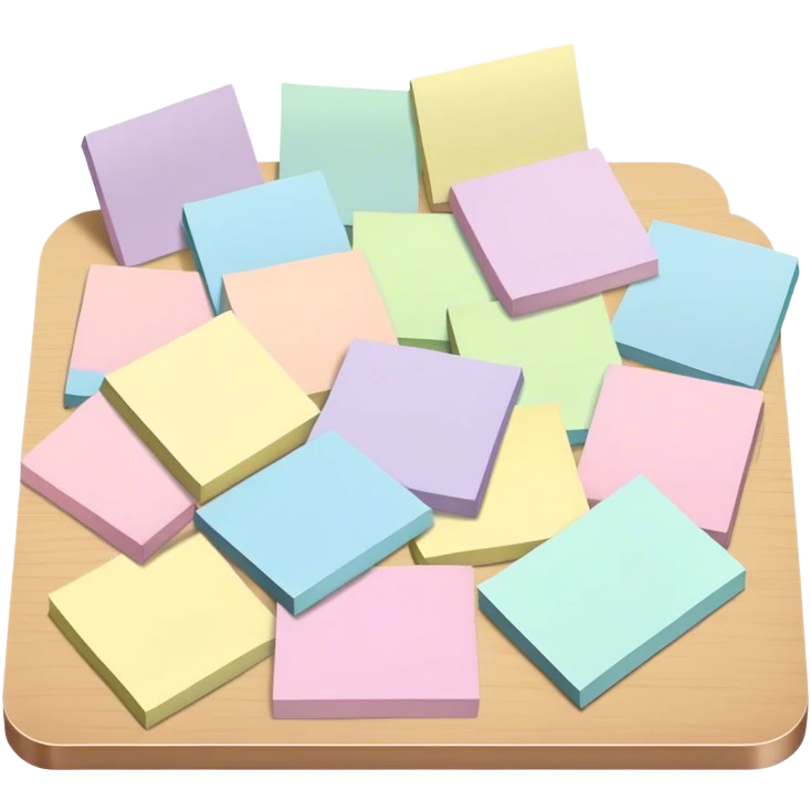 pastel sticky notes emoji