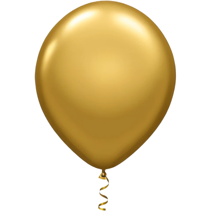 gold balloon emoji