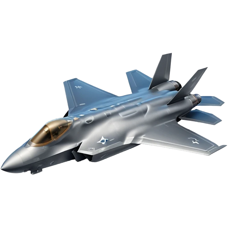 F-35 fighter jet in flight with no background. emoji