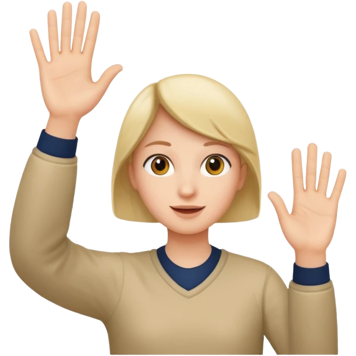 waving hands emoji