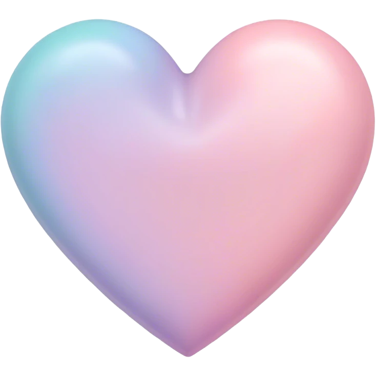 Pastel heart emoji
