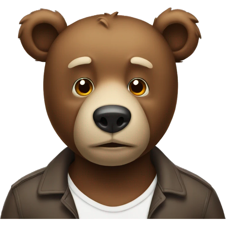 Bear with no atuffing emoji