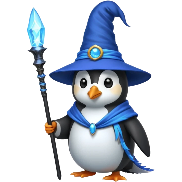 Penguin Wizard emoji