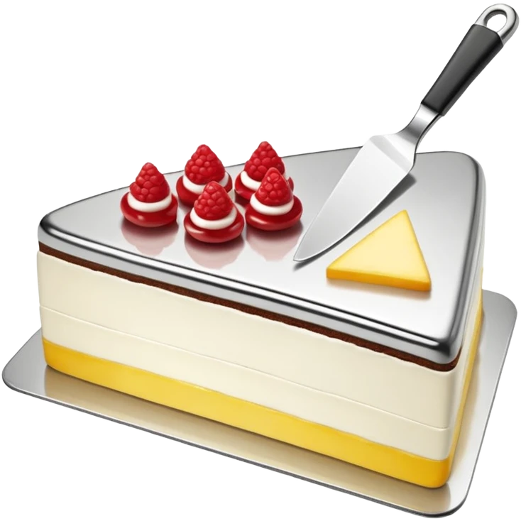 Triangle-blade cake server  emoji
