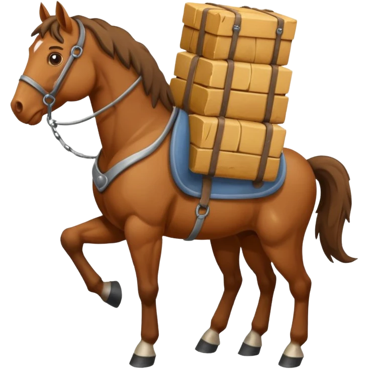 horse and burden emoji