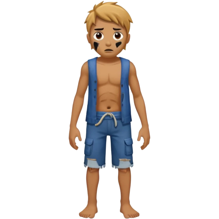 shipwreck survivor, full body emoji
