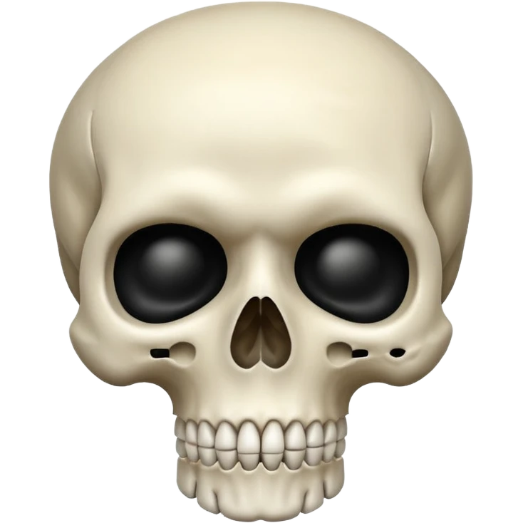 Skull shushing emoji