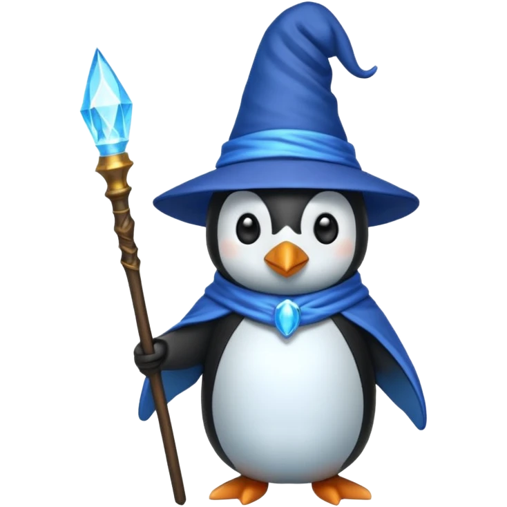 Penguin Wizard emoji