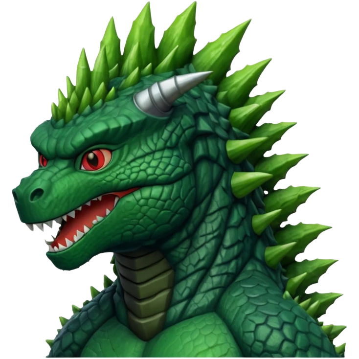 Godzilla front view emoji