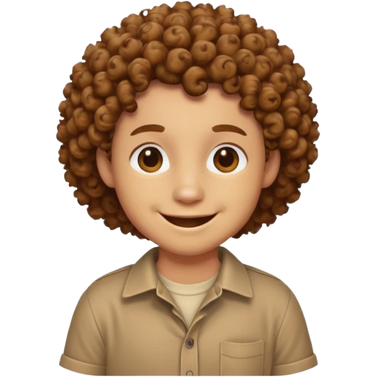 curly animal with shirt emoji