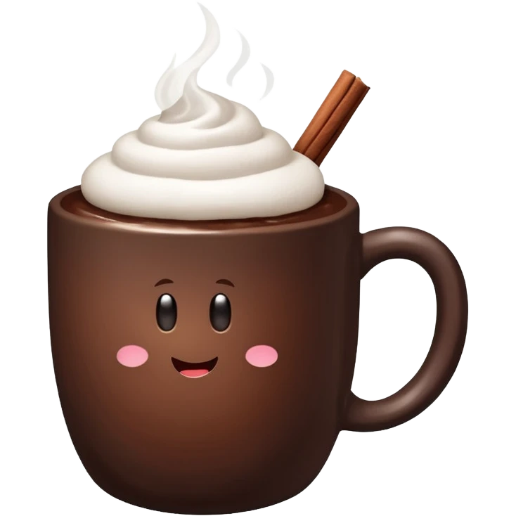 white mug-of-hot-cocoa chocolate bomb emoji