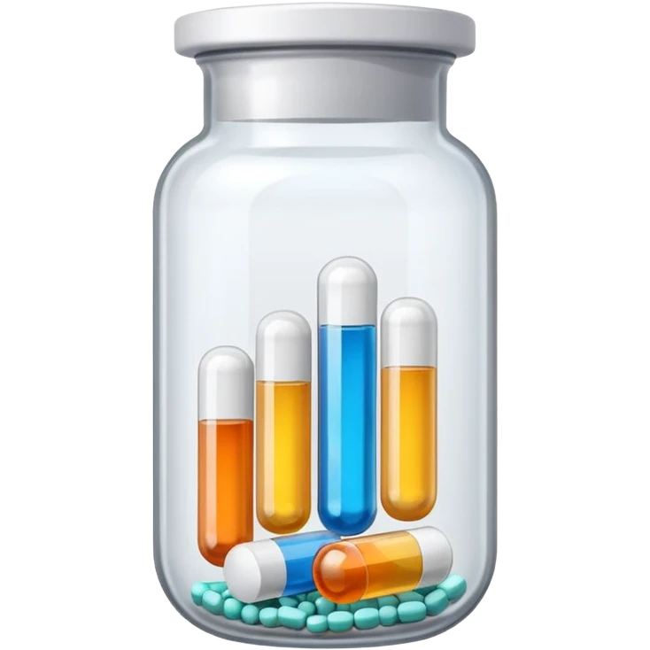 medicine pills in a flask emoji