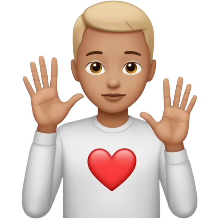 I love you deaf emoji