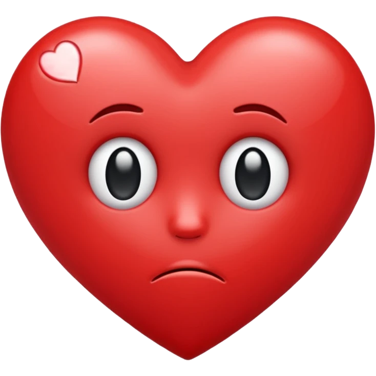 Cute sad heart emoji