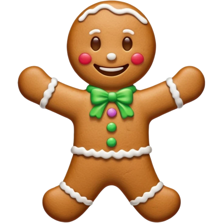 Christmas gingerbread emoji